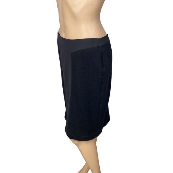 BOSS By Hugo Boss Valbone Black Mixed Material Classic Pencil Skirt SZ 6 - Picture 3 of 12